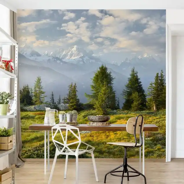 Zertifiziert Émosson Wallis Schweiz Fototapete – Vlies Smart
