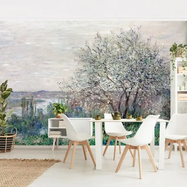 Zertifiziert Claude Monet - Frühlingsstimmung                               Fototapete – Vlies Smart