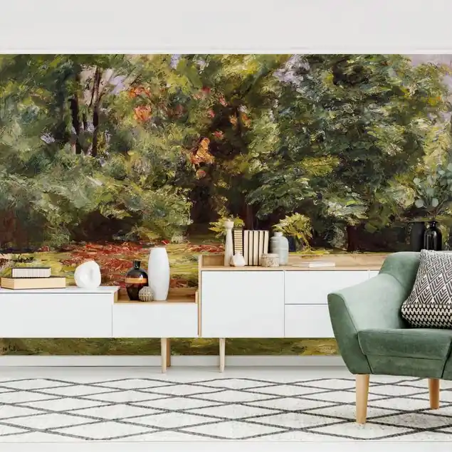 Max Liebermann - Blumenterrasse im Wannseegarten Fototapete – Vlies Smart Zertifiziert