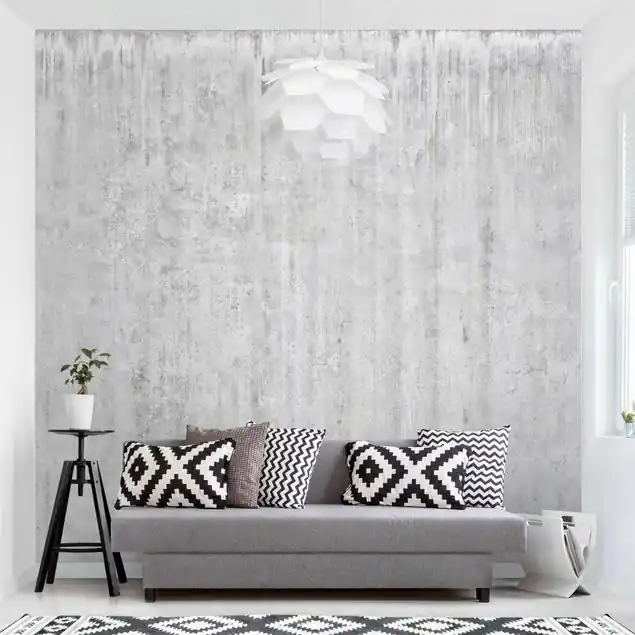 Angebot Große Loft Betonwand Fototapete – Vlies Smart