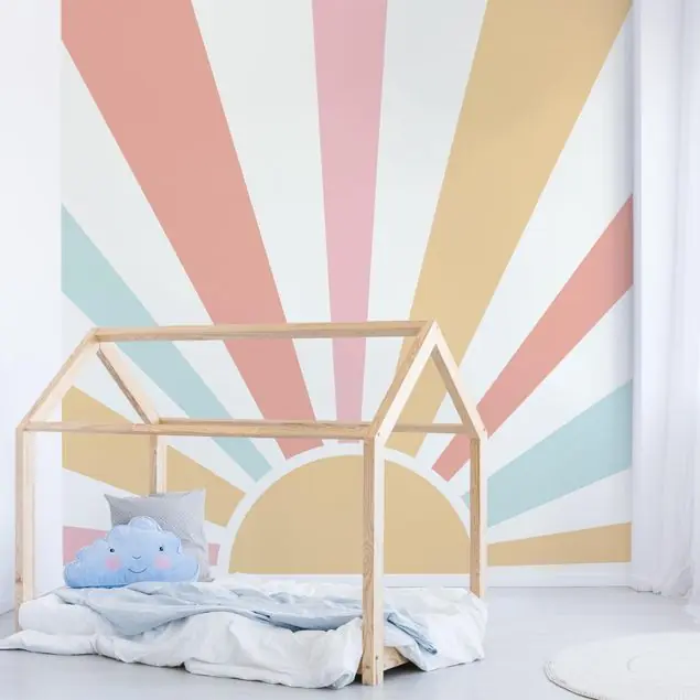 Abverkauf Boho Sonne Pastell                               Fototapete – Vlies Smart