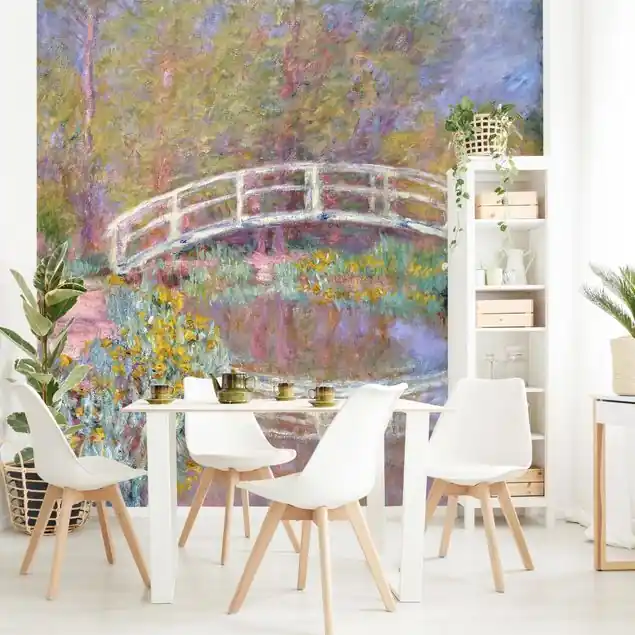 Claude Monet - Brücke Monets Garten Fototapete – Vlies Smart Meistverkauft