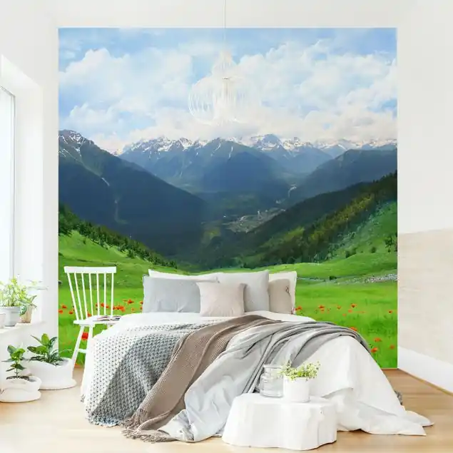 Alpenwiese                               Fototapete – Vlies Smart Neuheit