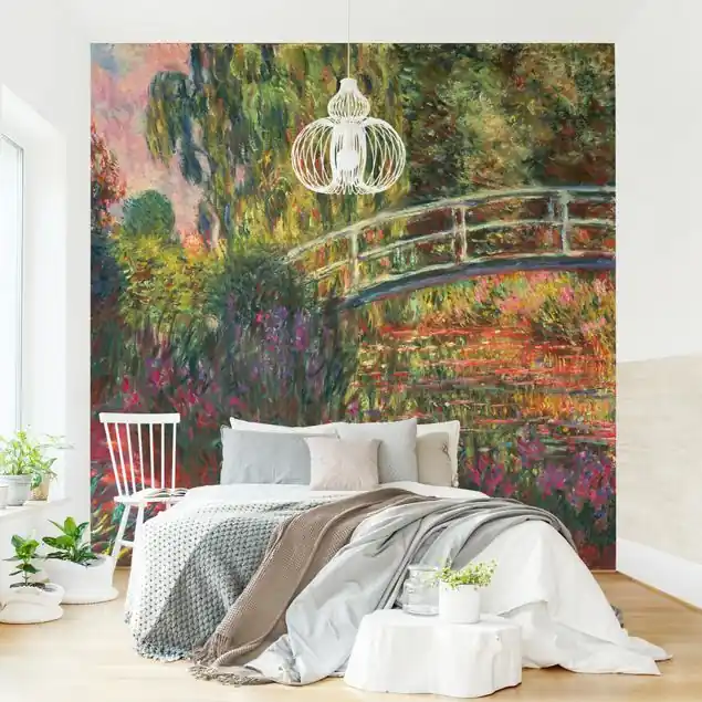 Claude Monet - Japanische Brücke im Garten von Giverny Fototapete – Vlies Smart Jetzt Bestellen