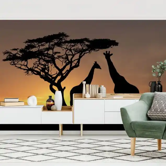 African Sunset Fototapete – Vlies Smart Kostenfreie Lieferung