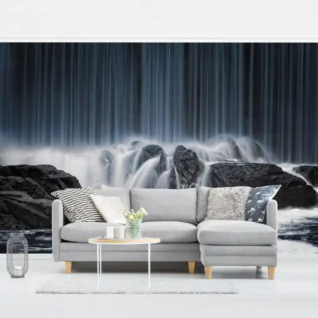 Knallerangebot Wasserfall in Finnland                               Fototapete – Vlies Smart