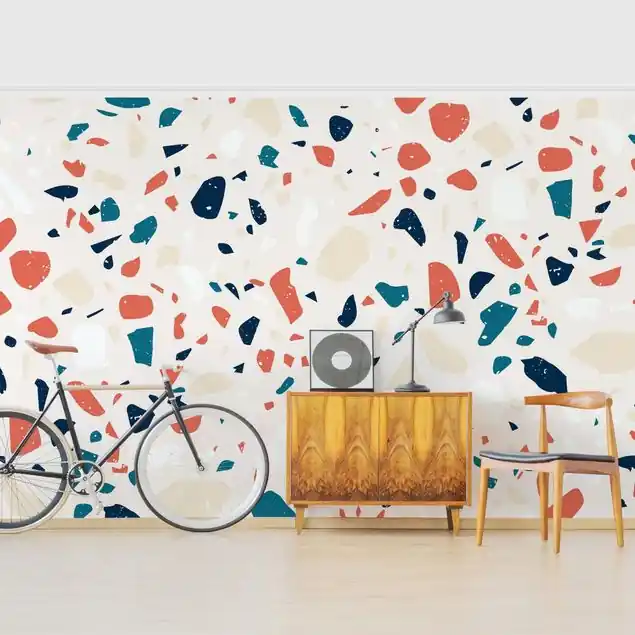 Wochenendangebot Detailliertes Terrazzo Muster Torino                               Fototapete – Vlies Smart