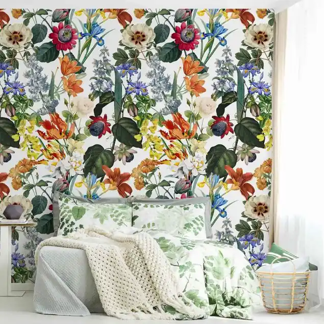 Angebot Farbenfrohe Blumenpracht                               Fototapete – Vlies Smart