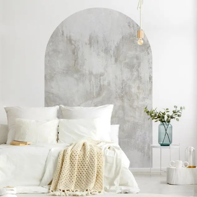 Angebot Shabby Betonwand gespachtelt Rundbogen Tapete