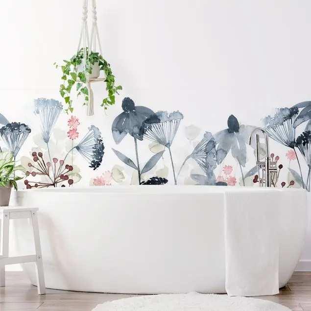 Wildblumen Aquarell I Preis Gesenkt