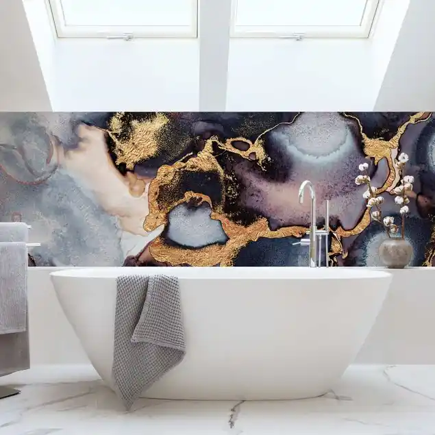 Marmor Aquarell mit Gold Neu