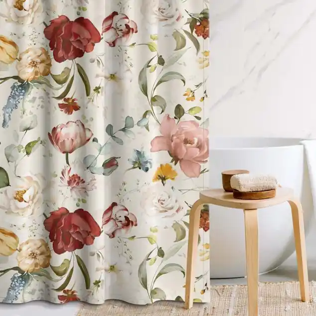Abverkauf Blumen Aquarell Vintage Muster auf Beige