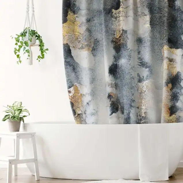 Abstraktes Aquarell mit Gold Neue Kollektion