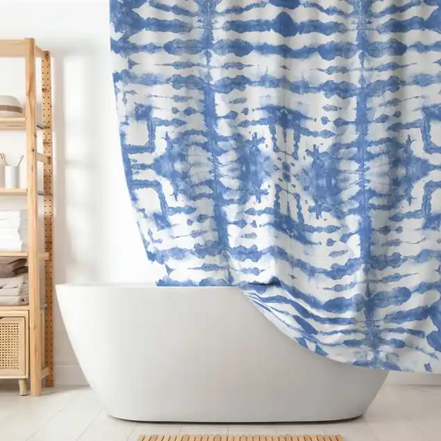 Batik in Blau Weiß Super-Preis