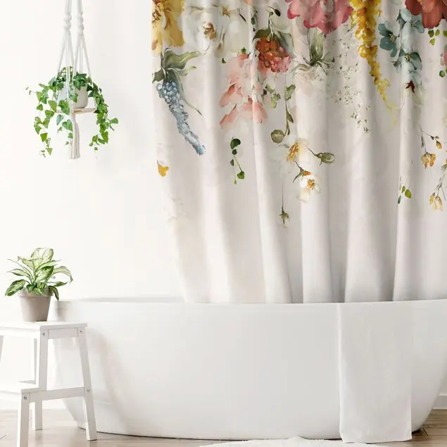 Zertifiziert Rankende Blumen Aquarell Vintage