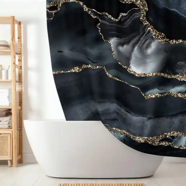 Schwarz mit Glitzer Gold Aktuell