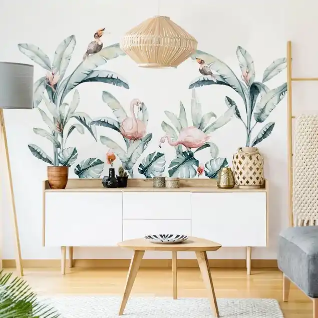 XXL Aquarell Afrika Blätter Set Expressversand