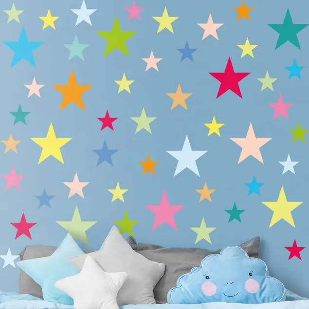 92 Bunte Sterne Set Gratis Versand