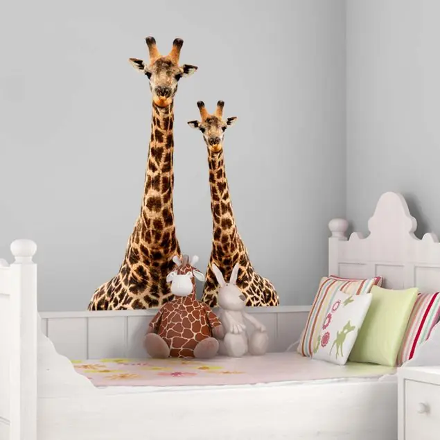 Zertifiziert Portrait zweier Giraffen