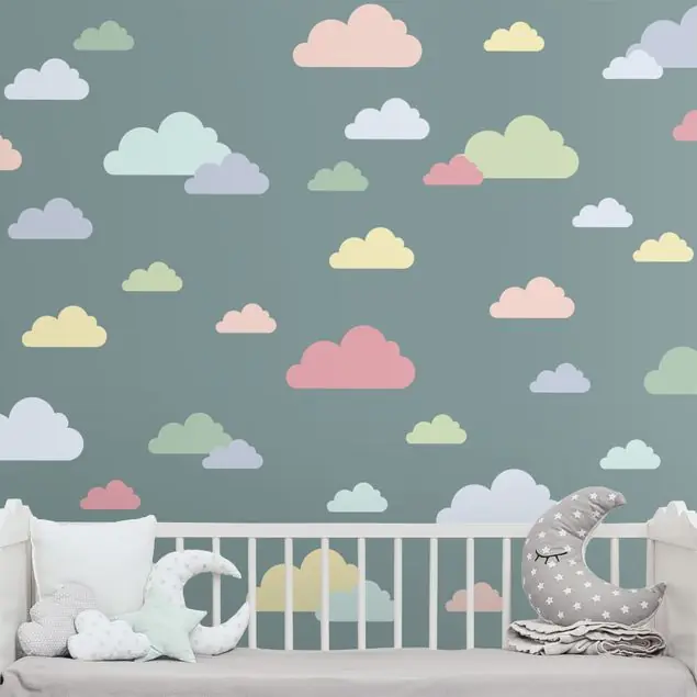 40 Wolken Pastell Set Nur Heute