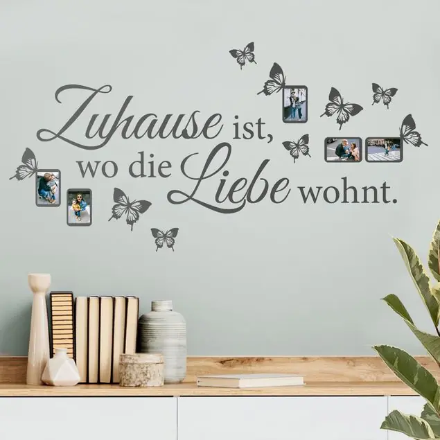 Zuhause ist… Schmetterlinge und Bilderrahmen Kostenloser Versand