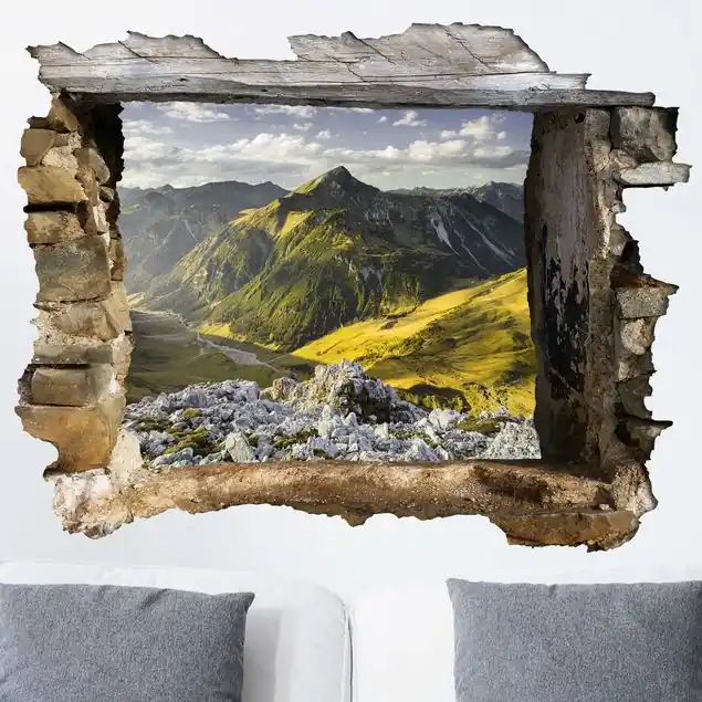 Abverkauf Berge und Tal der Lechtaler Alpen in Tirol 3D