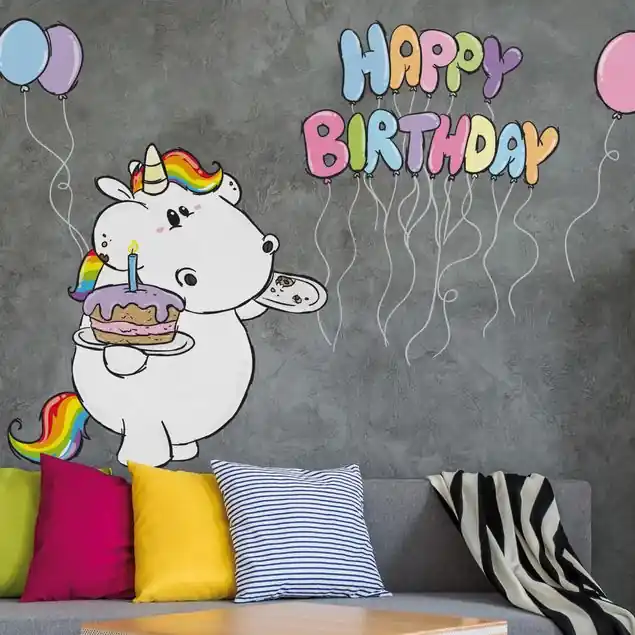 Abverkauf Pummeleinhorn - Happy Birthday
