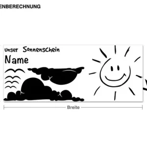Wunschtext-Unser Sonnenschein Zertifiziert