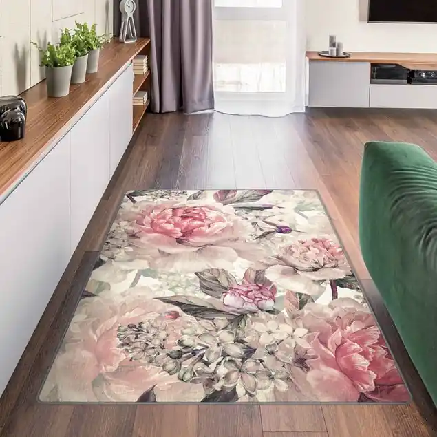 Zartes Aquarell Pfingstrosen Muster Markenprodukt