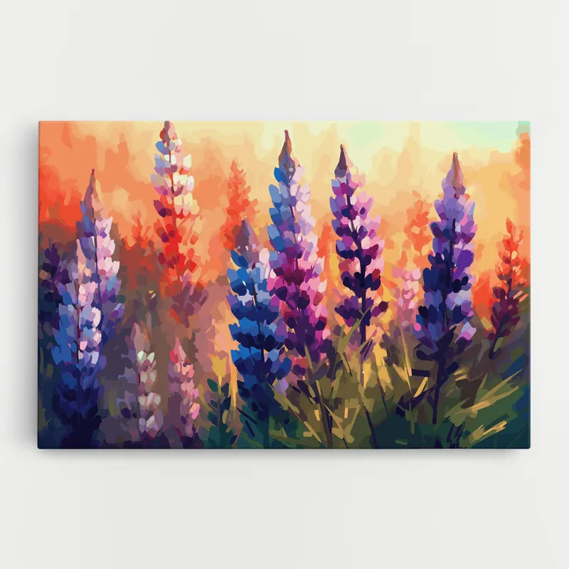 Angebot Leinwandbild Purple Wild Art