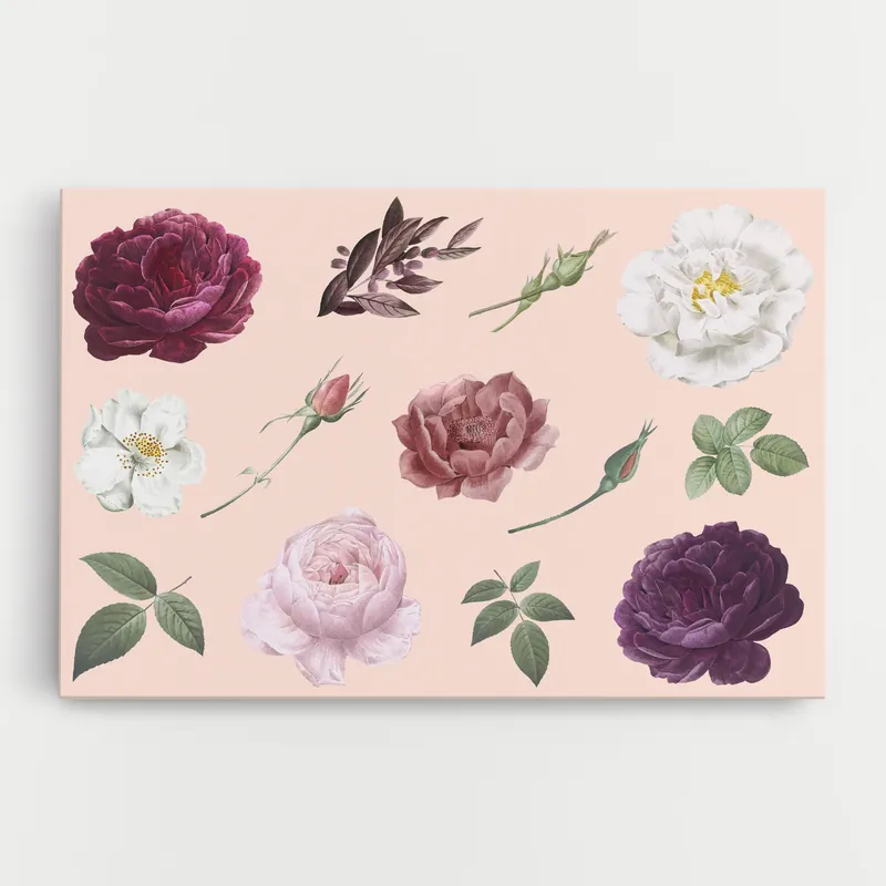 Wochenendangebot Leinwandbild Rose And Peony