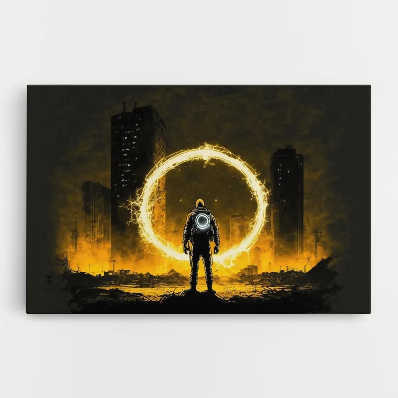 Meistverkauft Leinwandbild Fire Portal