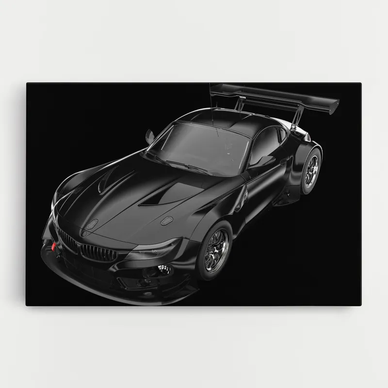 Schnäppchen Leinwandbild Sport Car Bmw Black