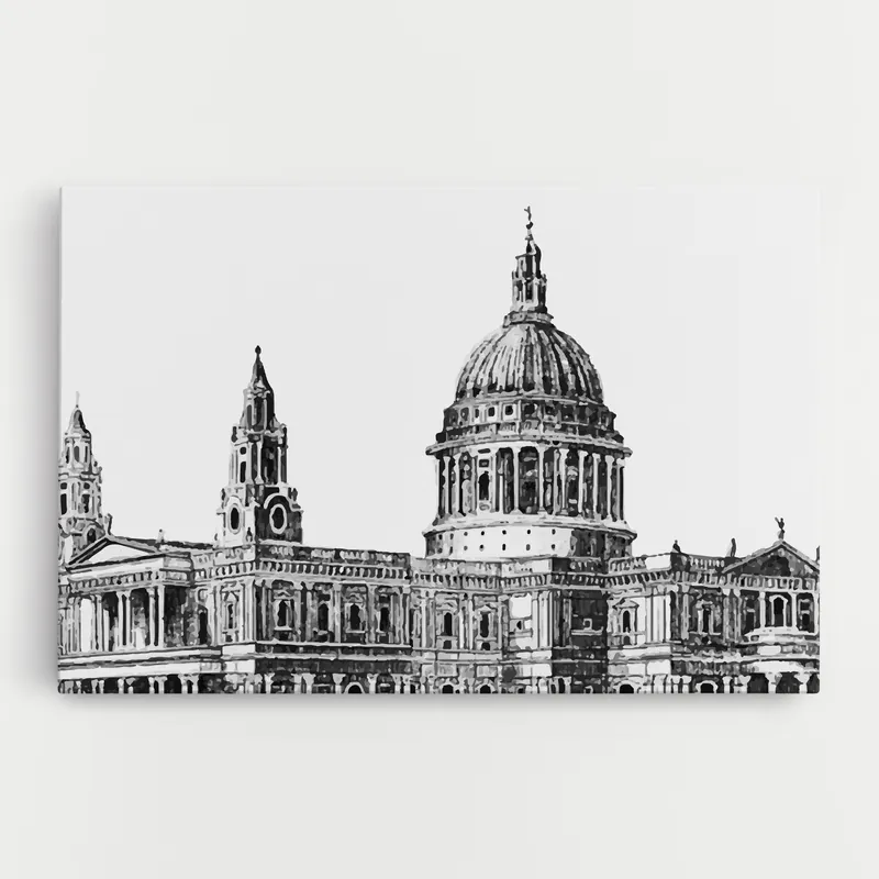Leinwandbild St Paul Cathedral Garantierte Lieferung