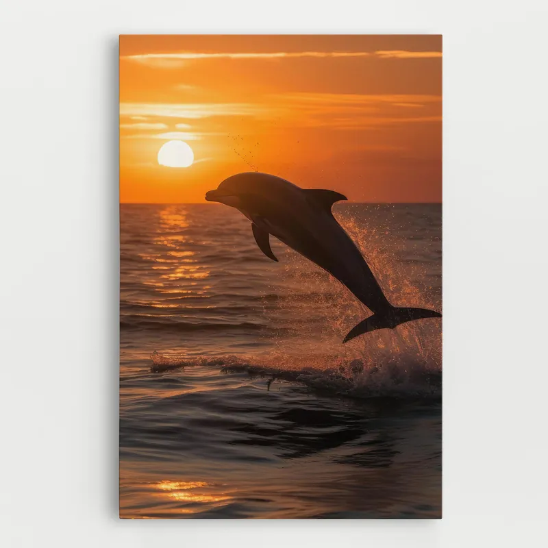 Leinwandbild Dolphin Jump Top-Preis