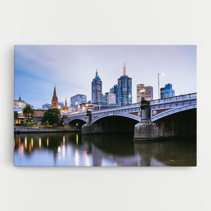 Angebot Leinwandbild Yarra River