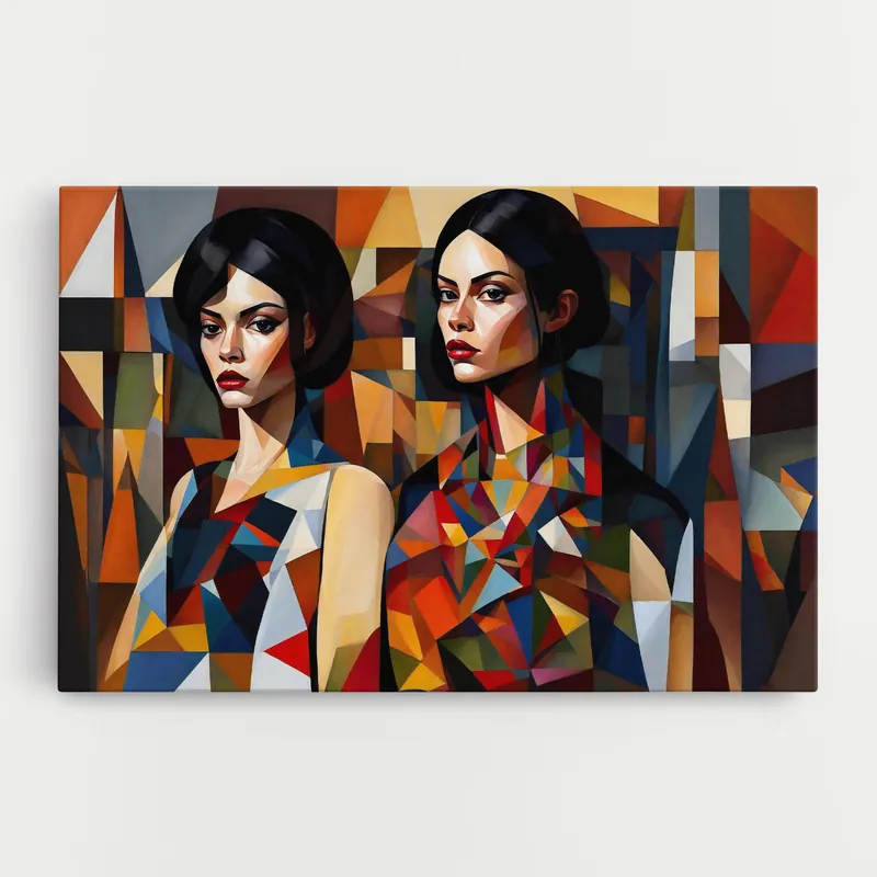 Wochenendangebot Leinwandbild Young Abstract Women