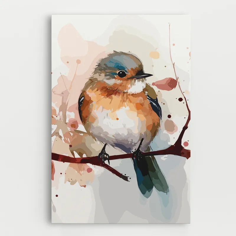 Abverkauf Leinwandbild Pretty Brown Bird