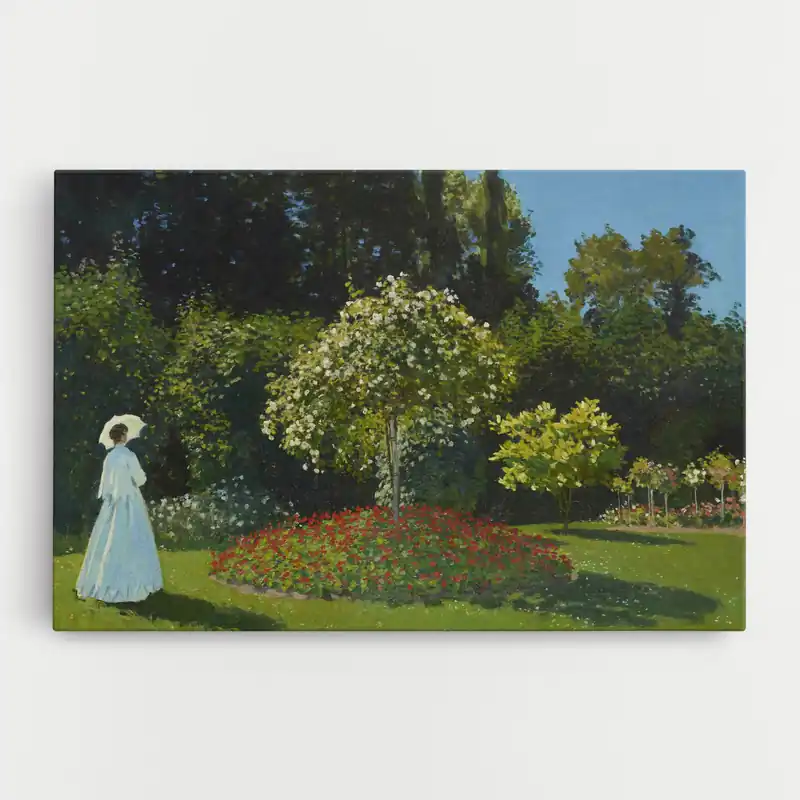 Abverkauf Leinwandbild Lady In The Garden