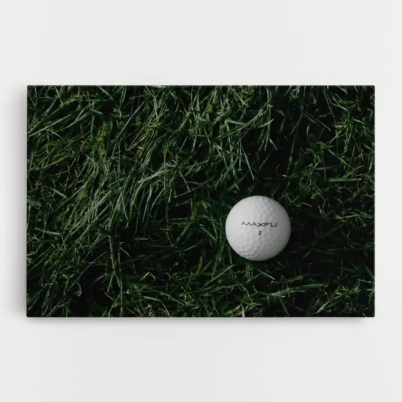 Abverkauf Leinwandbild Grass Golf Ball