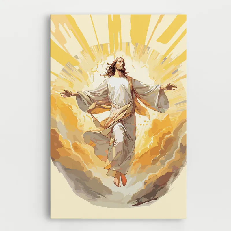 Zertifiziert Leinwandbild Cloud Jesus