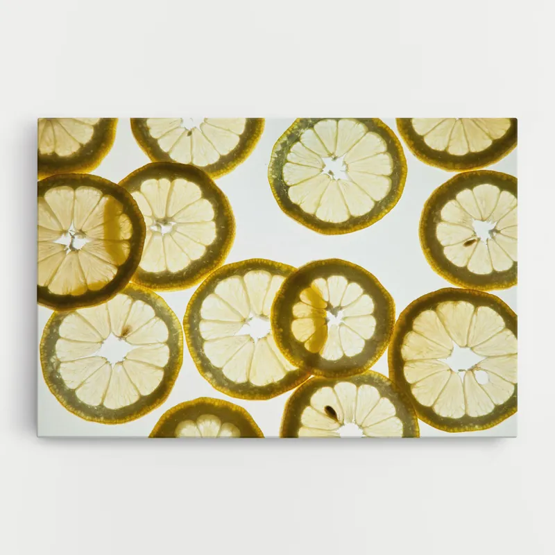 Angebot Leinwandbild Transparent Lemon