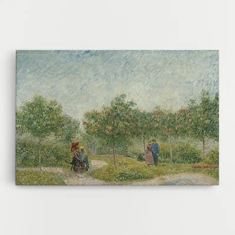 Aktuell Leinwandbild Montmartre Met Geliefden
