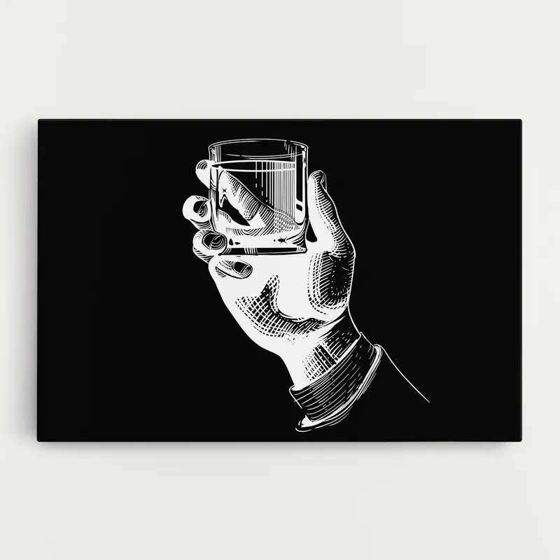 Aktuell Leinwandbild White Glass