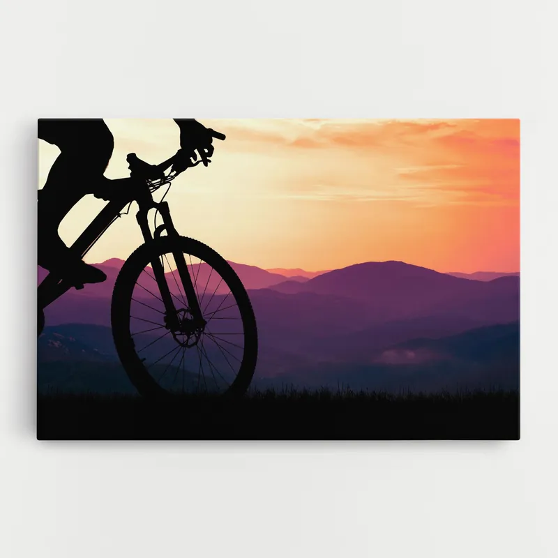 Abverkauf Leinwandbild Mtb Purple Mountain