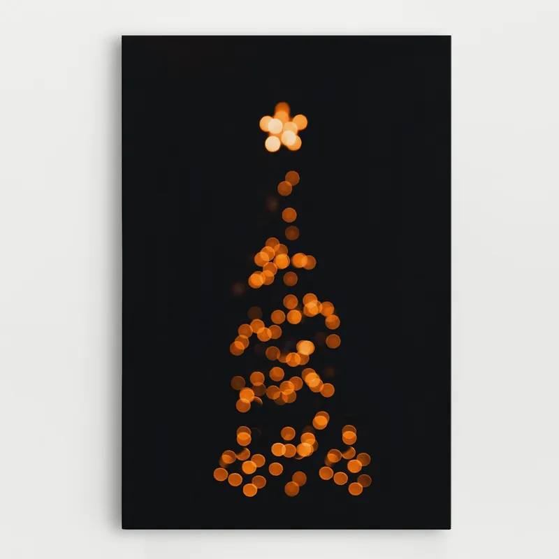 Zertifiziert Leinwandbild Christmas Lights