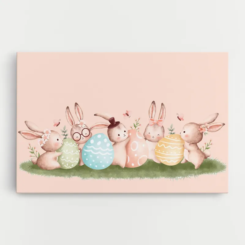 Wochenendangebot Leinwandbild Easter Pretty Rabbit
