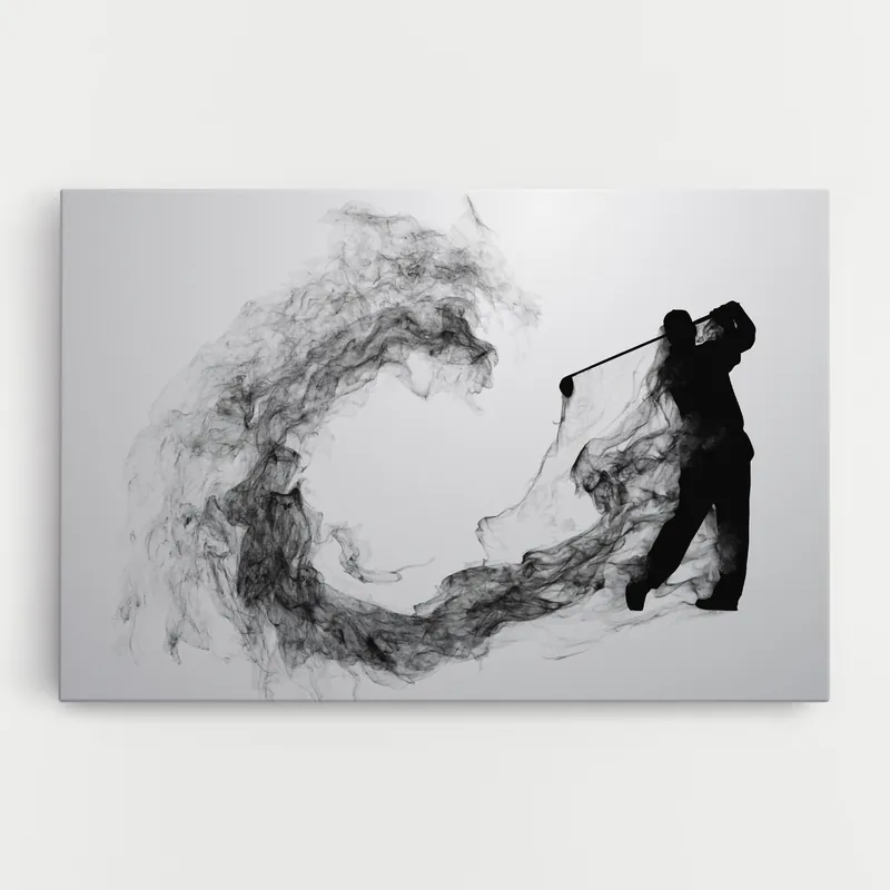 Wochenendangebot Leinwandbild Golf Smoke