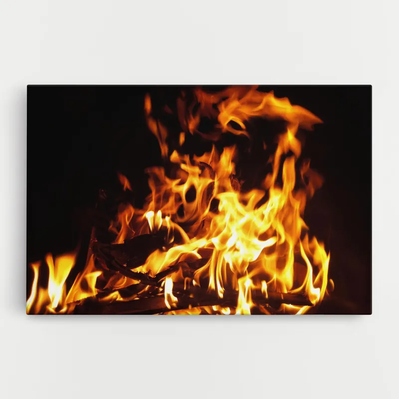 Aktuell Leinwandbild Wild Fire Close Up