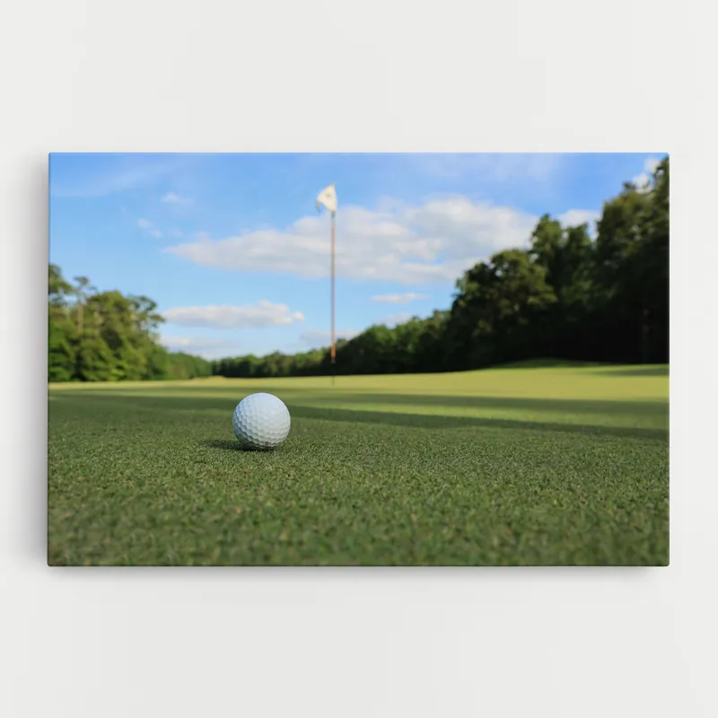 Zertifiziert Leinwandbild Small Golf Ball